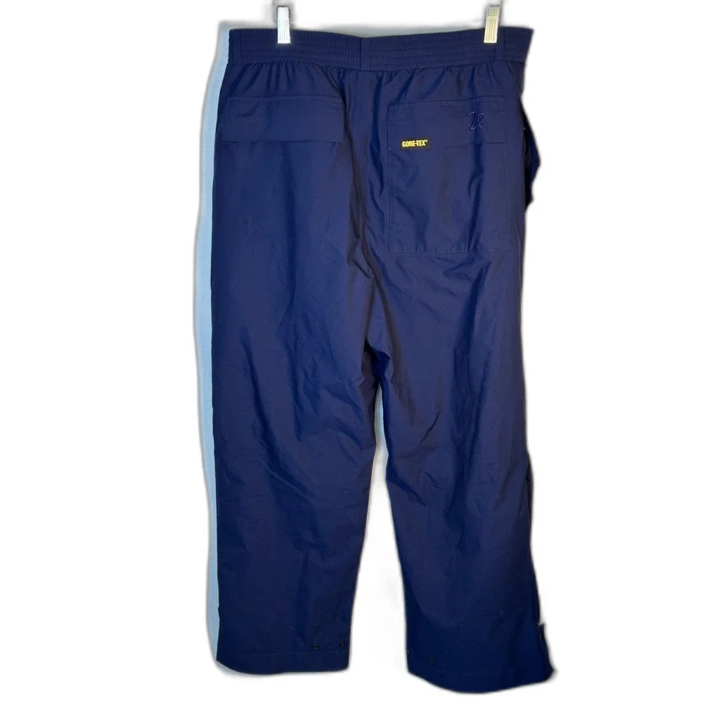 VTG Zero Restriction Navy Gore-Tex Shell Waterproof Outdoor Golf Pants Size L